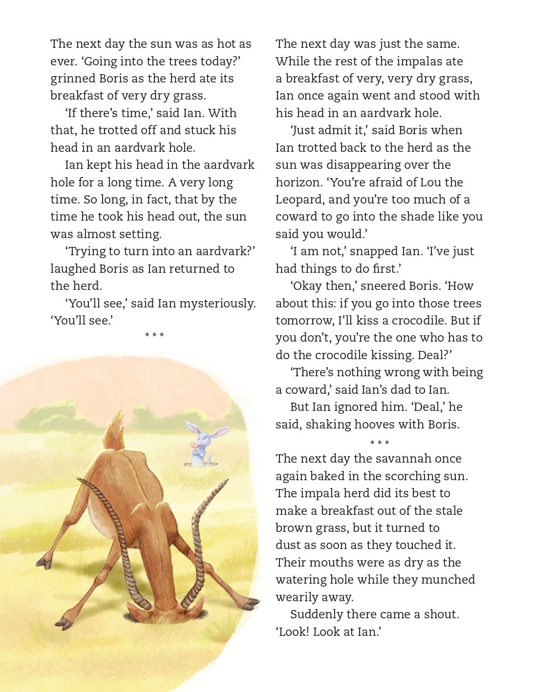 A funny story for children by Jonathan Sellars about bapeing very hot featuring Leing Leopards