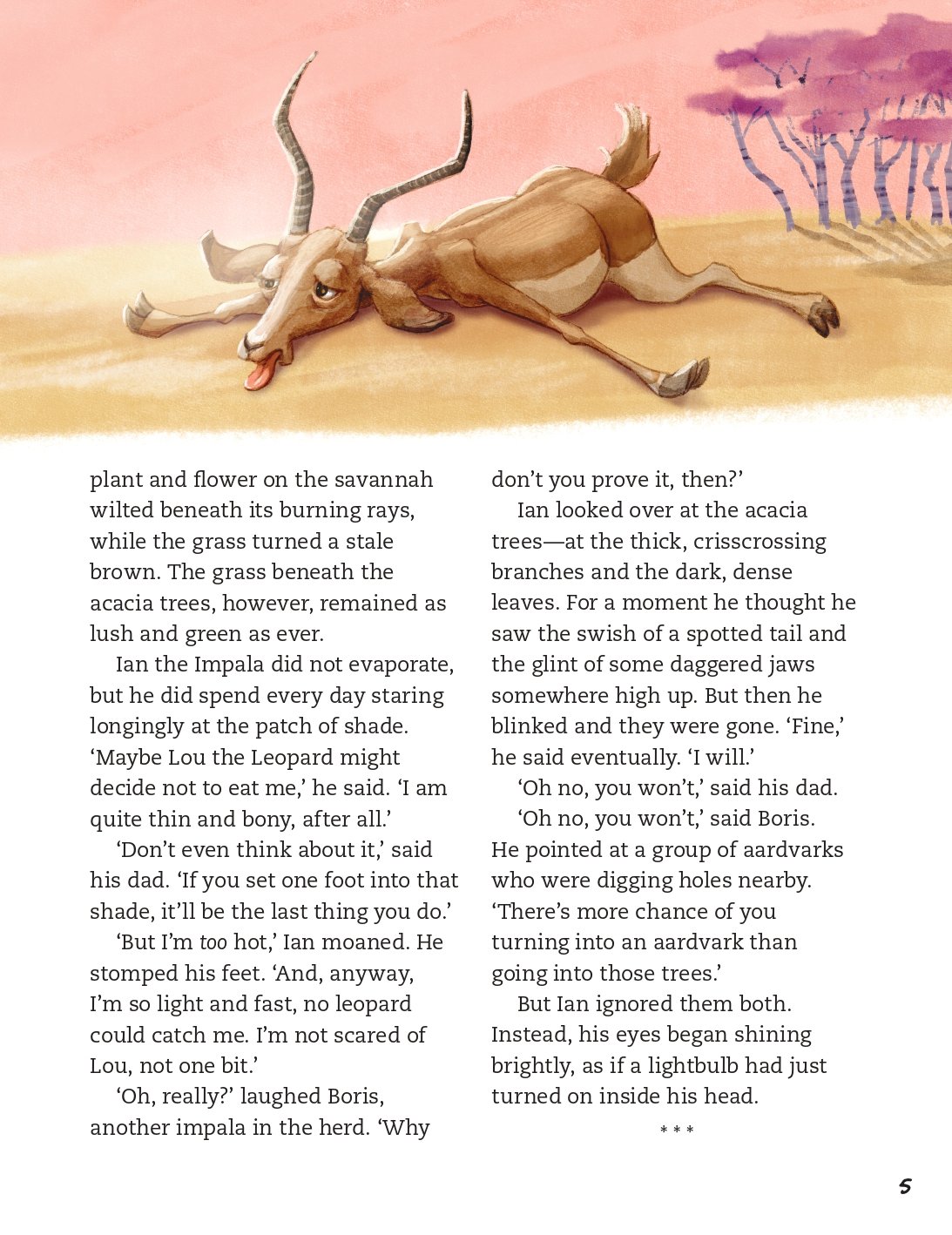 A funny story for children by Jonathan Sellars about bapeing very hot featuring Leing Leopards