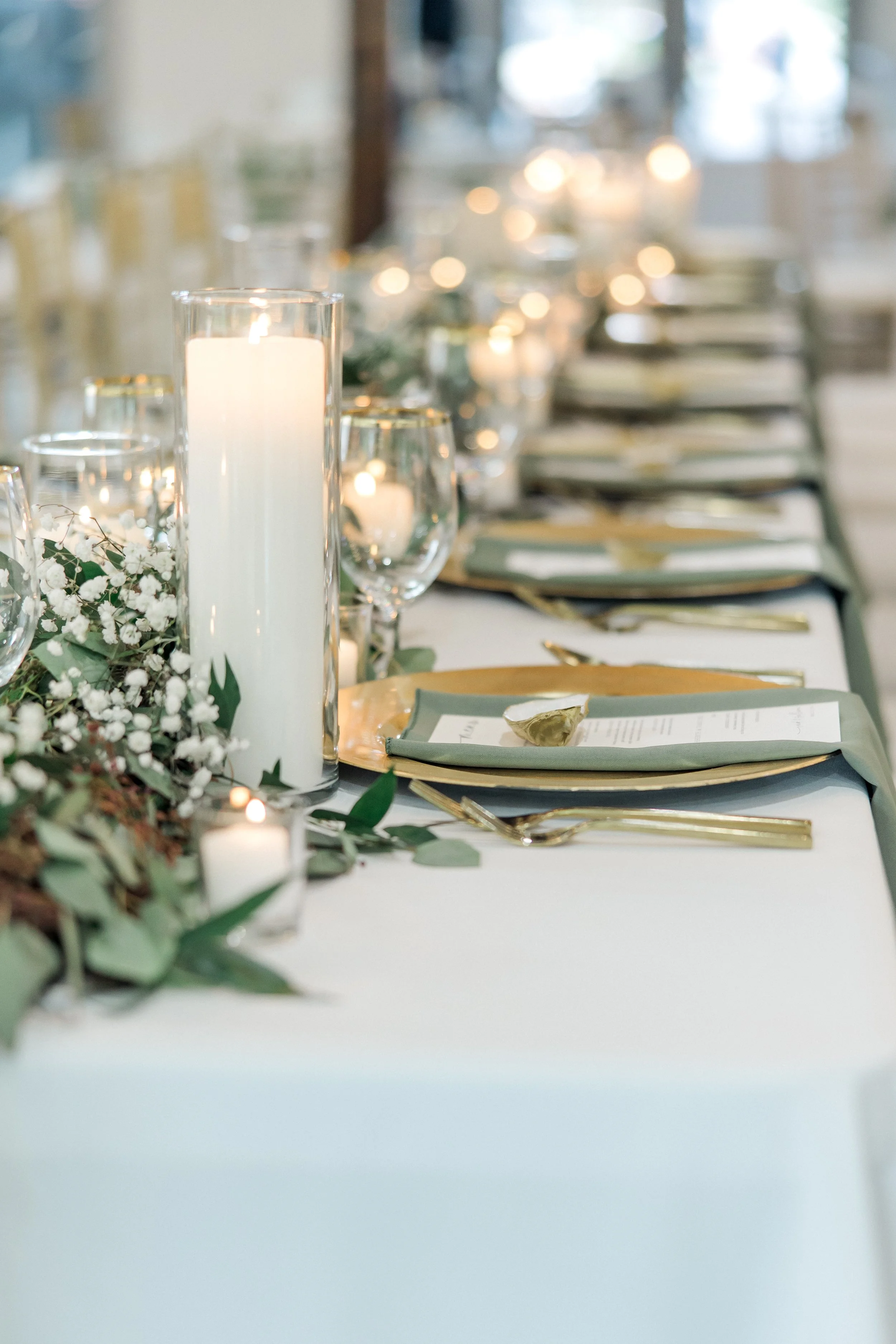 Full Table Sets; design, set up & decorate.