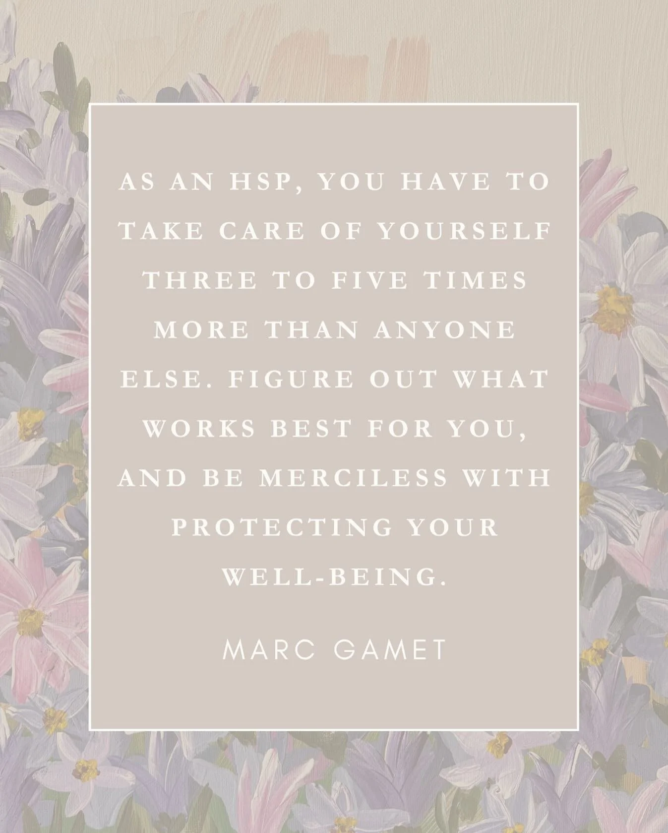“As an HSP, you have to take care of yourself three to five times more than anyone else. Figure out what works best for you, and be merciless with protecting your well-being.” — Marc Gamet
Download the latest episode here -—&