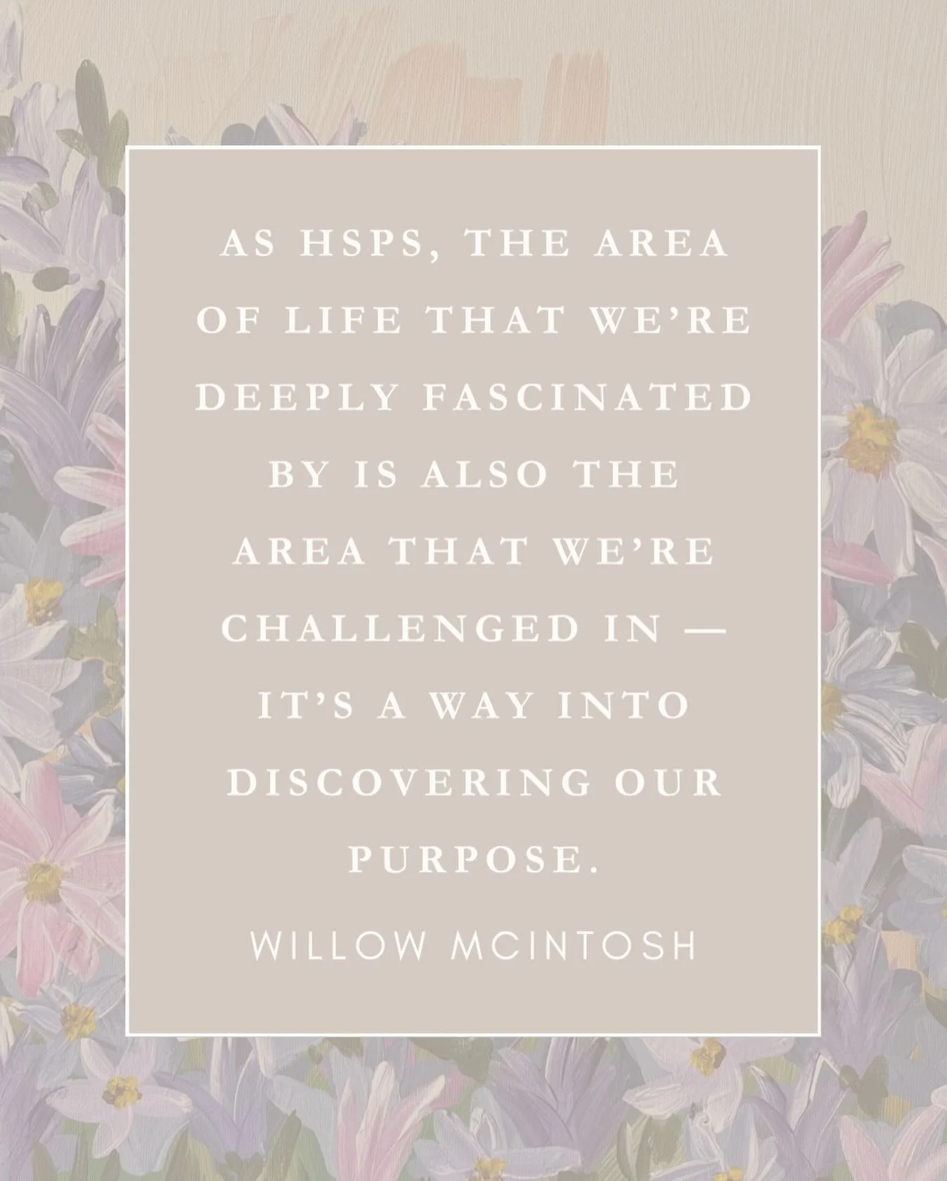 &ldquo;As HSPs, the area of life that we&rsquo;re deeply fascinated by is also the area that we&rsquo;re challenged in &mdash; it&rsquo;s a way into discovering our purpose.&rdquo; Willow McIntosh

Download the latest episode here -&mdash;&gt;
https: