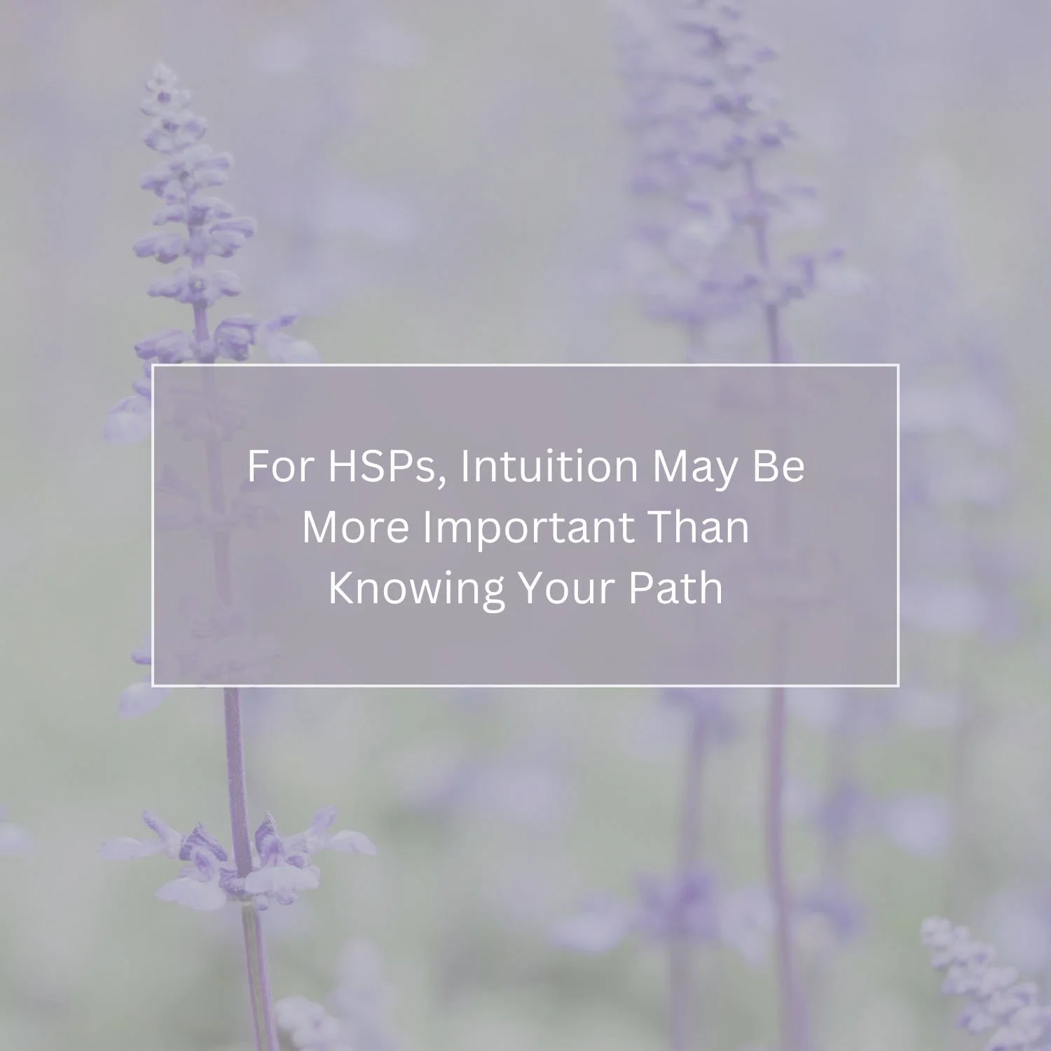 For HSPs, Intuition May Be More Important Than Knowing Your Path