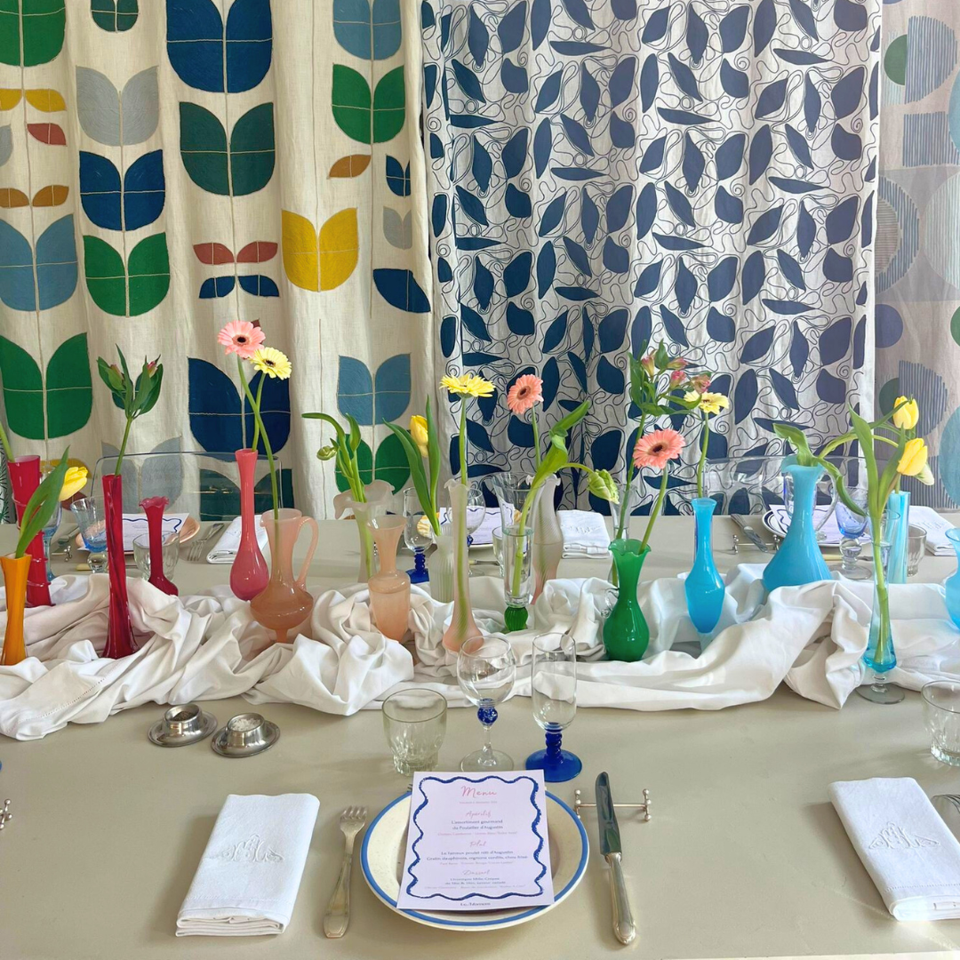 Table colorée printanière