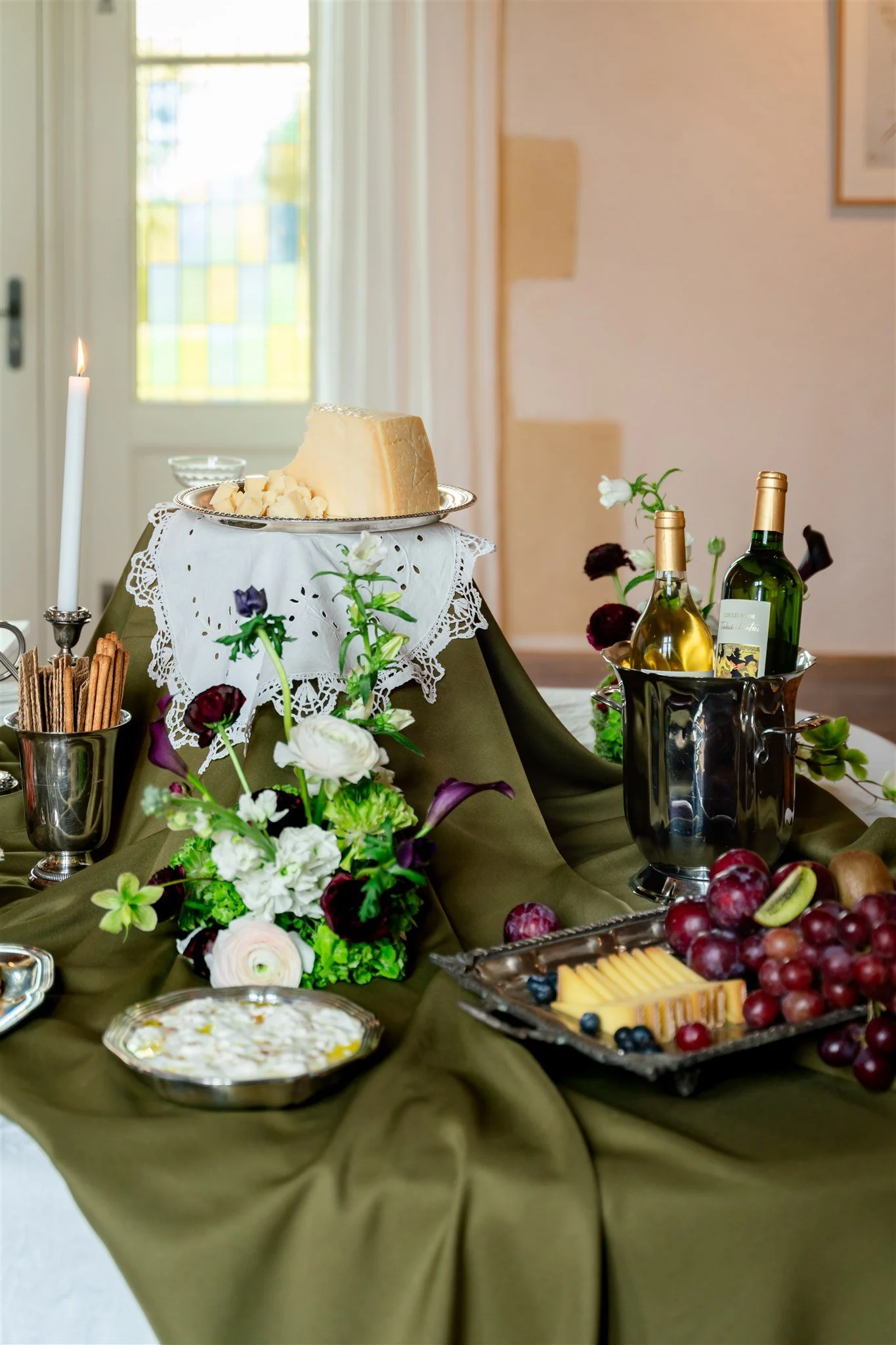 Décoration de buffet cocktail de mariage bordeaux sud ouest biarritz floral design