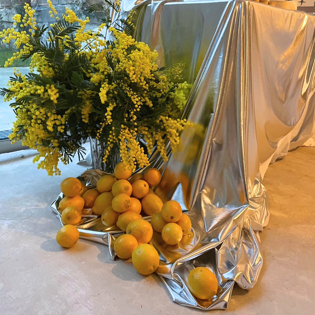 Set Design citron mimosa argenté