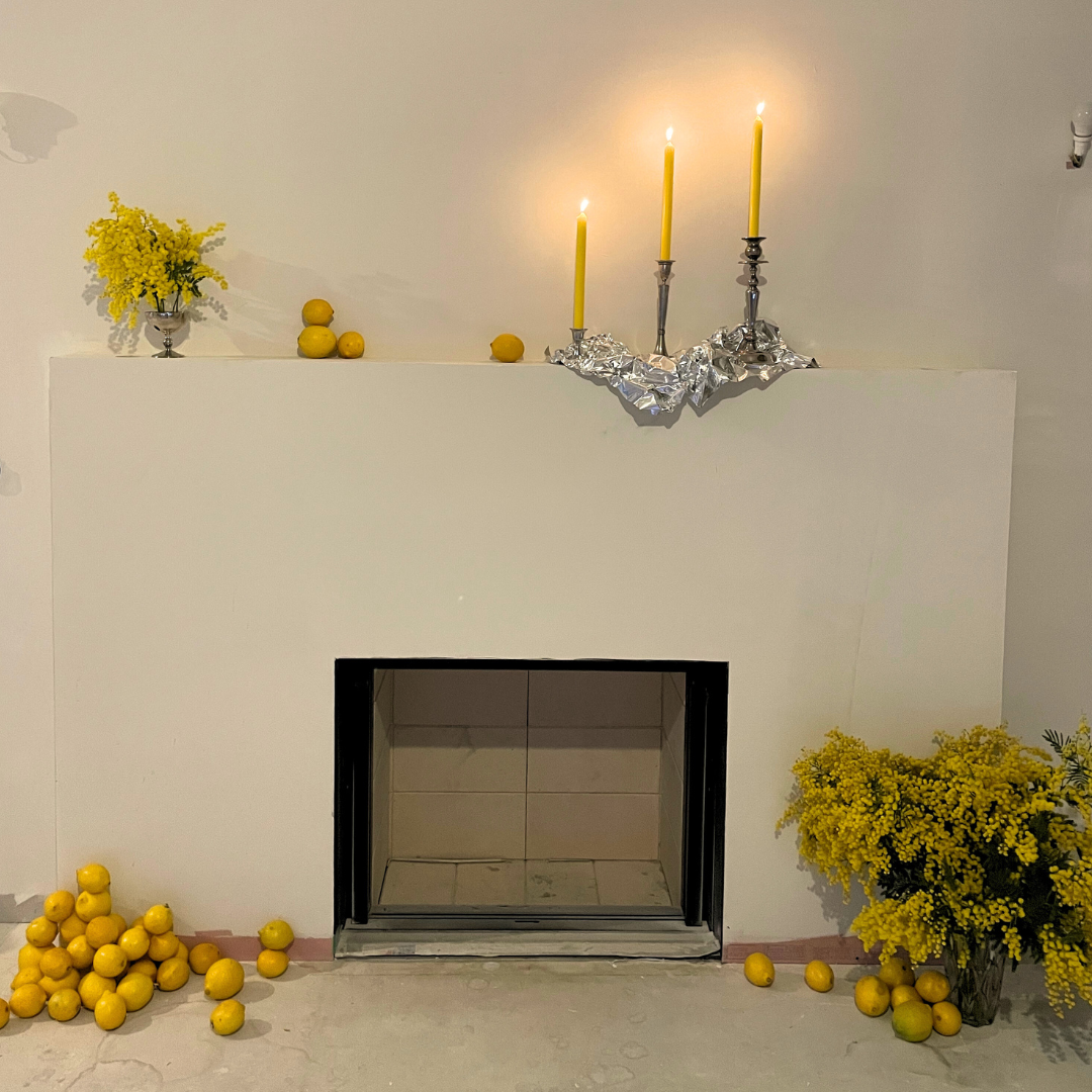 Set Design citron mimosa argenté