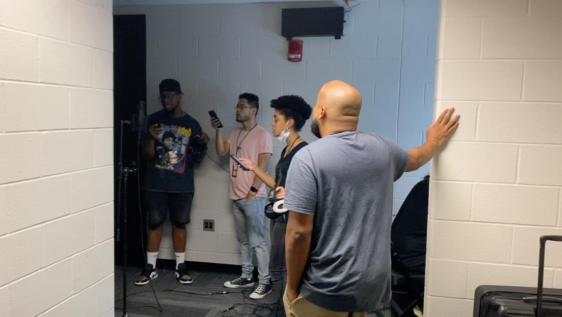My friend and producer Kyle Williams sent me this over the weekend.  @gabepatillo and @iamterrian singing the backgrounds of See Me Through It while they were on tour with @tobymac a few years ago.  I had no idea no idea Gabe was singing on there and