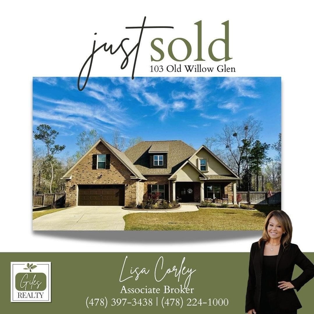 🥳💚 S O L D 💚🥳

103 Old Willow Glen has just SOLD!.. Congrats to our sellers, and their agent, Lisa Corley, Realtor, Giles Realty!.. Thank you for trusting us on this journey with you! Welcome home to the new buyers! 

Lisa Corley, Associate Broke