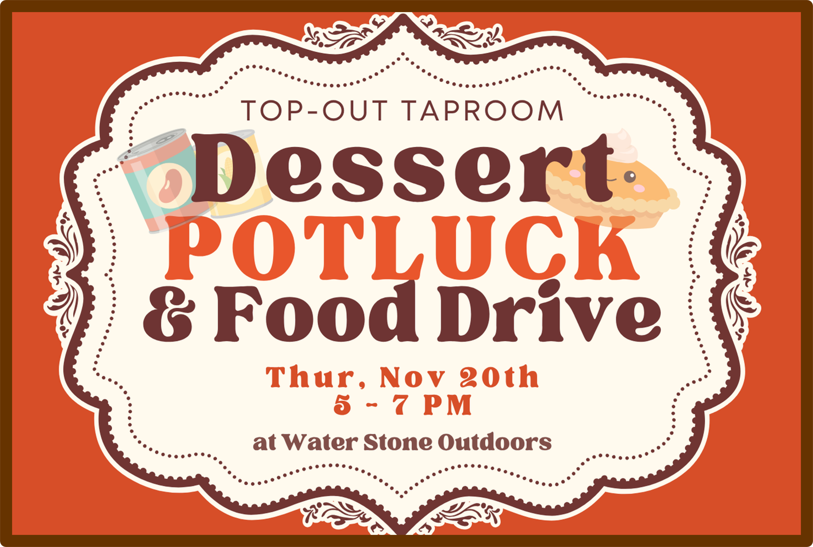 Top-Out Taproom: Pie Potluck Night &amp; Food Drive