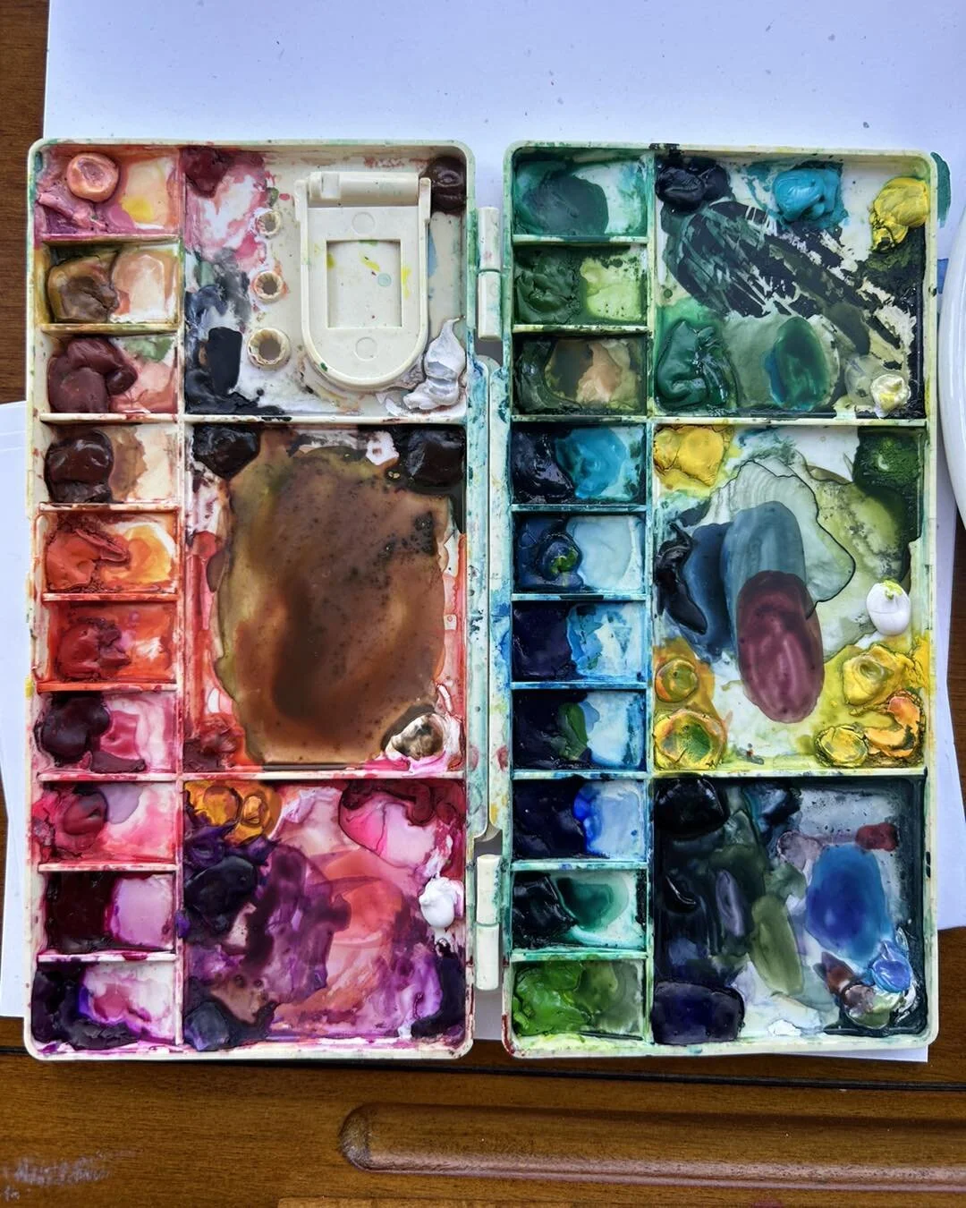 When I was a little girl, I hated mixed-up water colors.  I wanted uncomplicated pigments and simple choices.  Also, I was a terrible artist&mdash; not because my creations were bad, but because they were so constrained, so safe.  I may still be a te