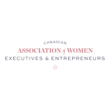 Canadian Association of Women Executives & Entrepreneurs logo with white background and text