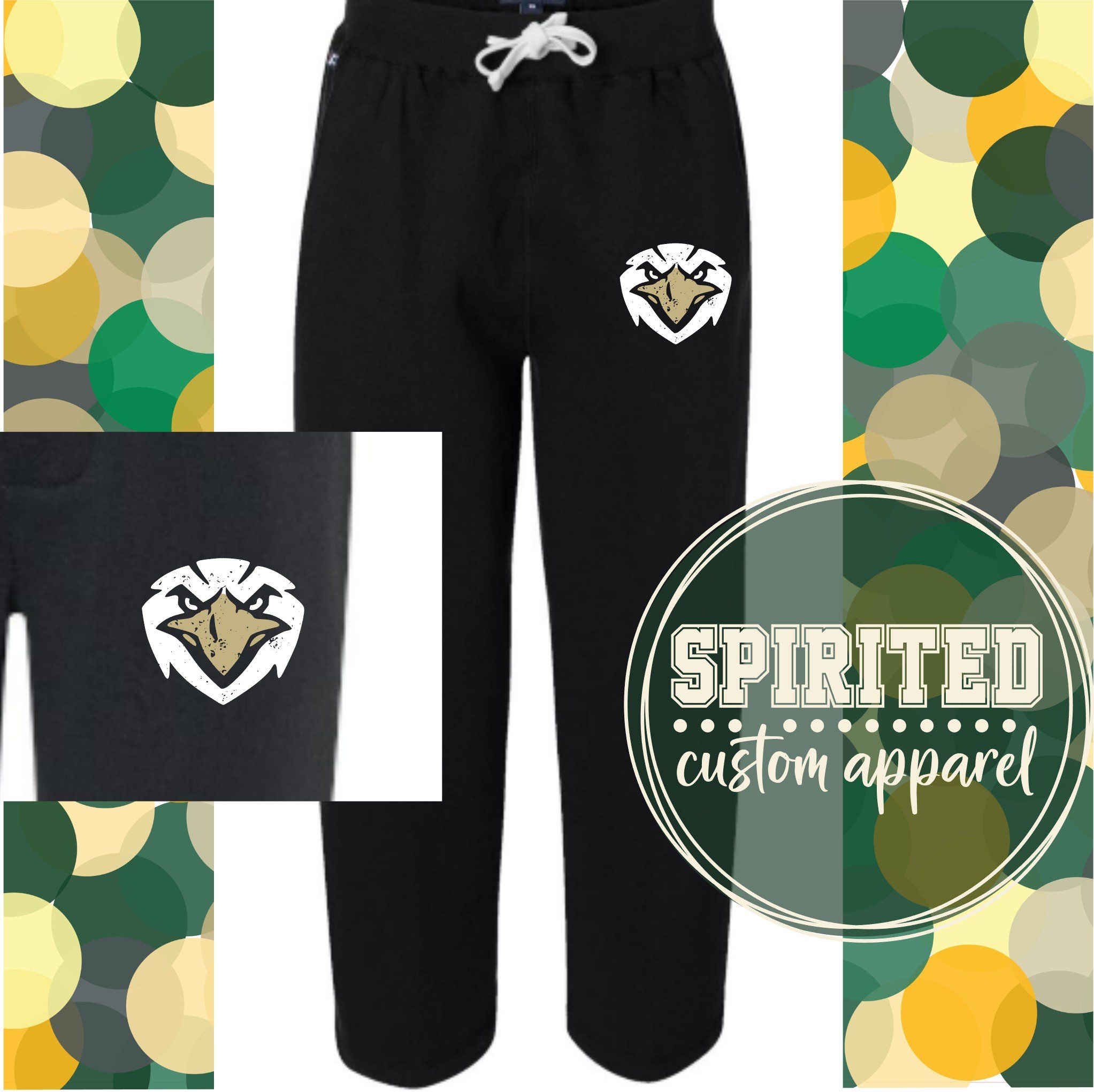 open bottom sweats black eagle.jpg