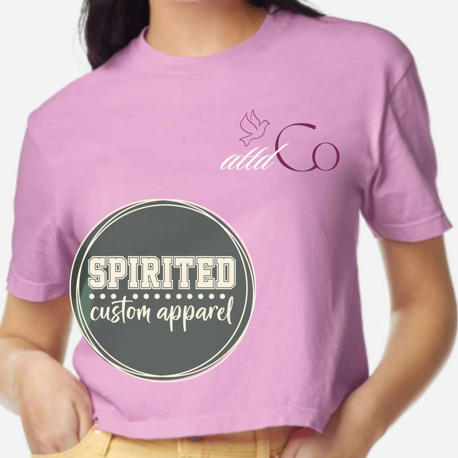 Women's Boxy tee with Modest logo