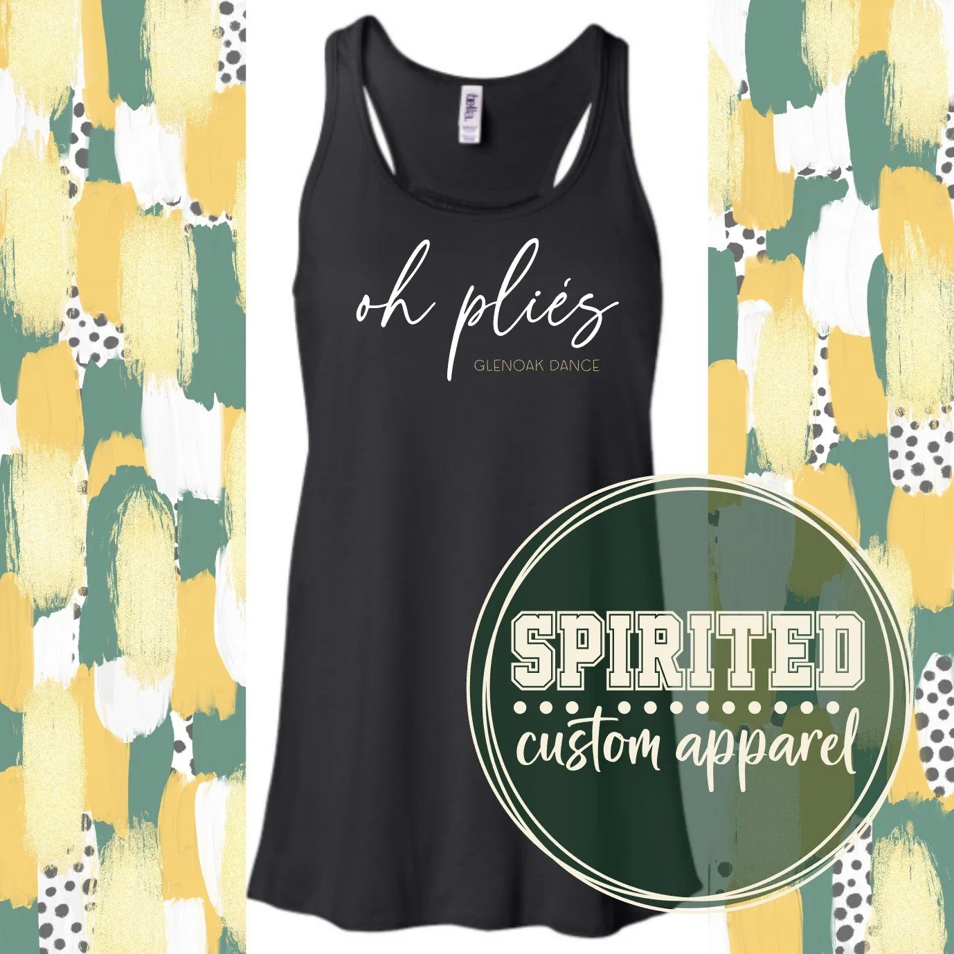 Women's flowy racerback dance tank top