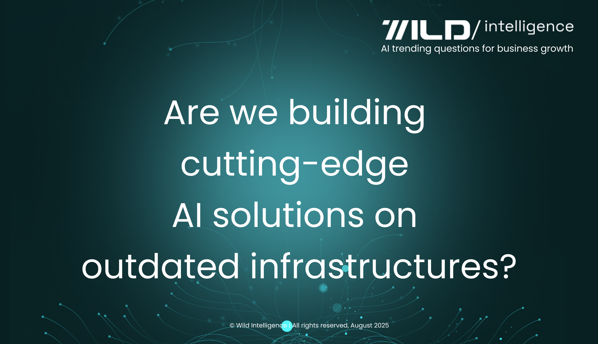 Are we building cutting-edge AI solutions on outdated infrastructures?