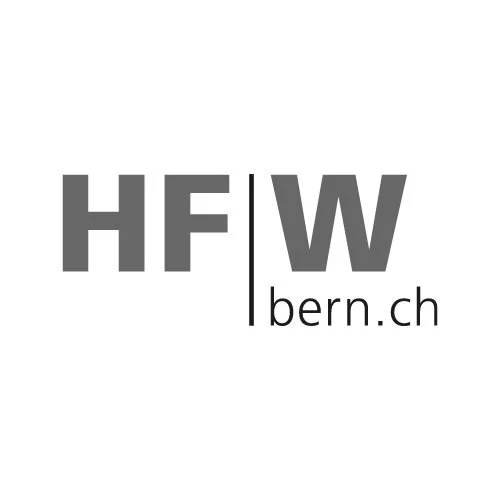 Logo der HFW Bern, Höhere Fachschule für Wirtschaft mit praxisorientierter Weiterbildung in Management, Leadership und Unternehmensführung.