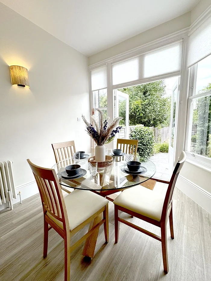 Dining room staging
