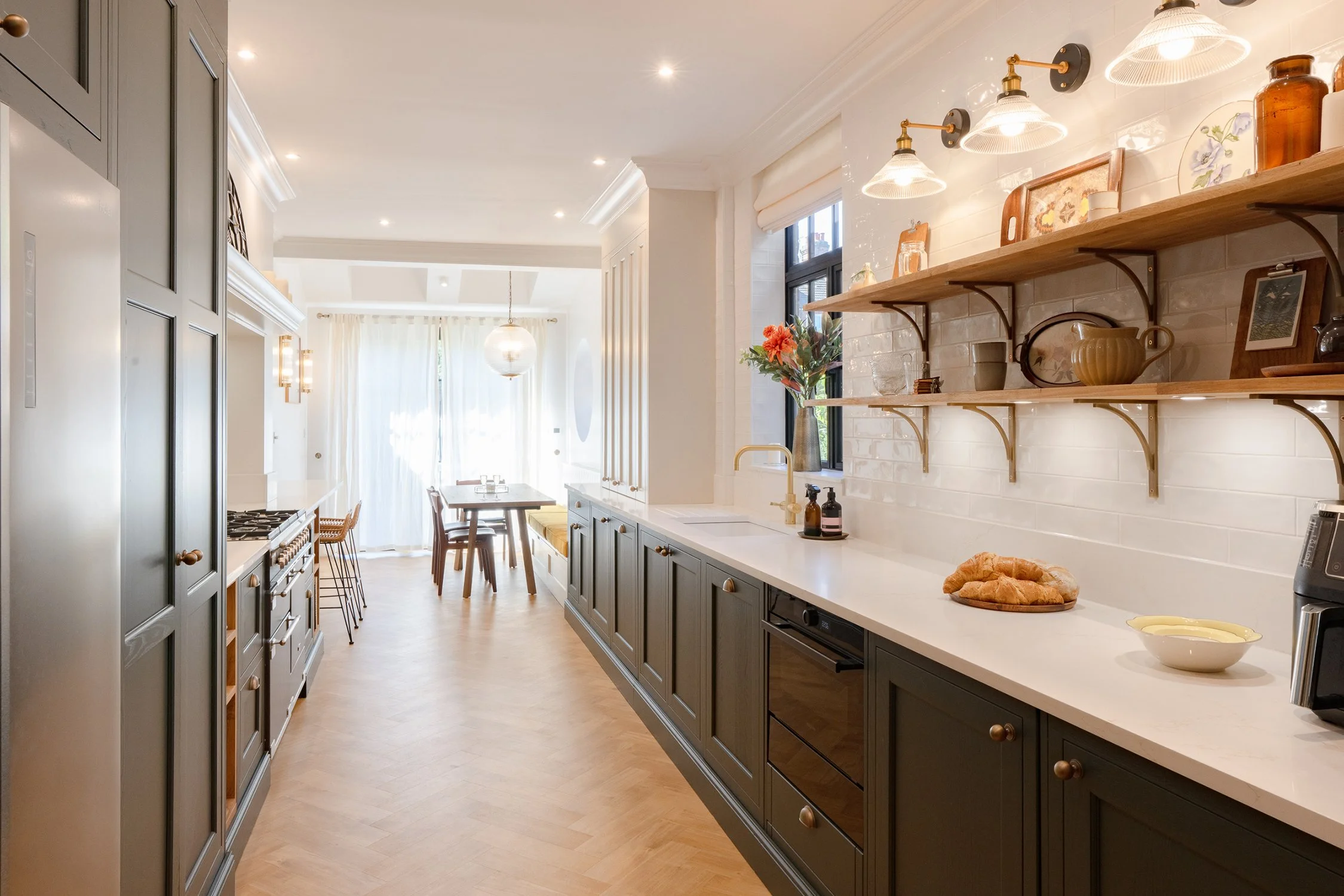 Large stunning galley kitchen