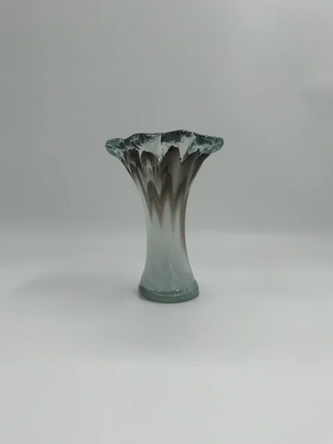 Hand blown glass vase