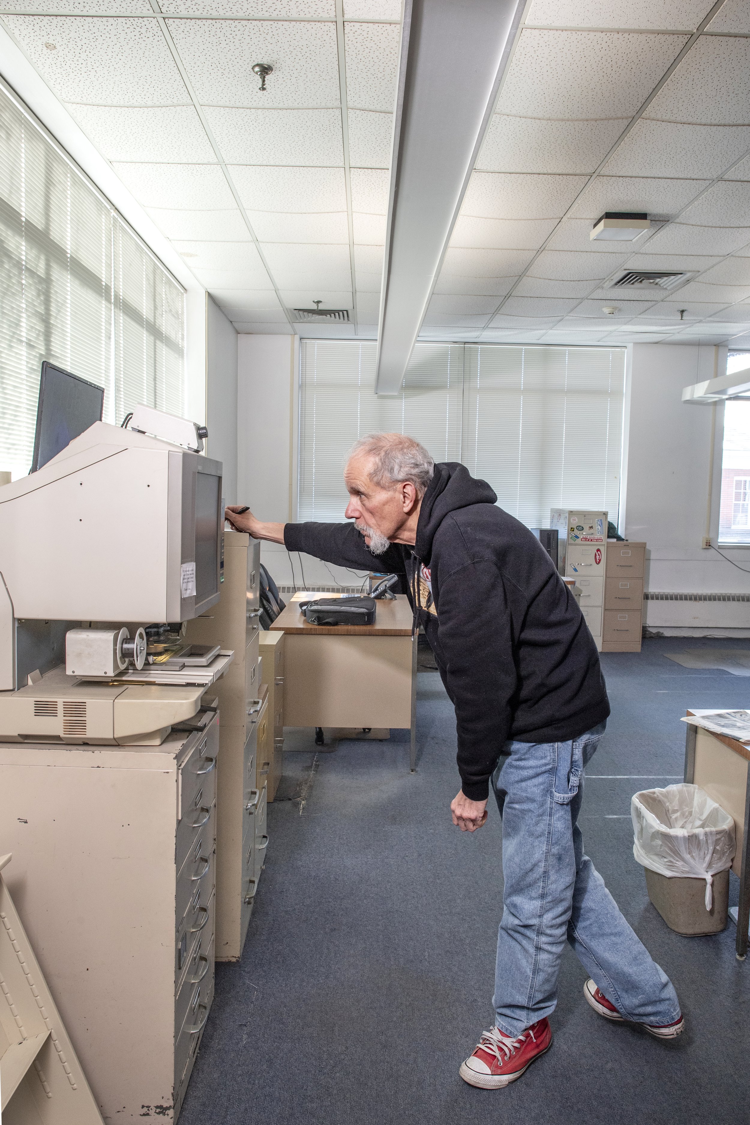 The Keene Sentinel newsroom in Keene, New Hampshire on January 8, 2024. The paper was founded in 1799 as The New Hampshire Sentinel and an independently owned publication that runs six days a week. 
