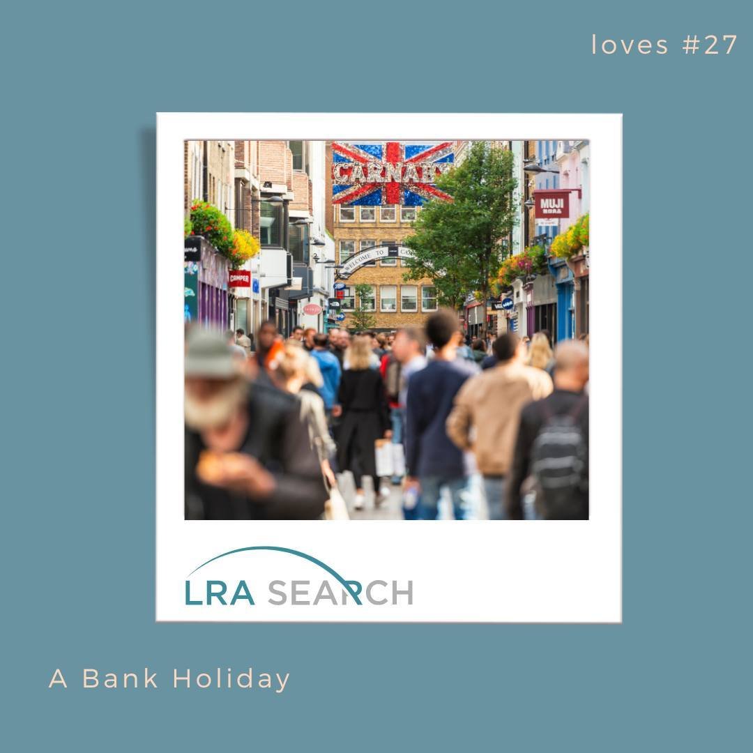 LRA loves a Bank Holiday Weekend!⁠
⁠
Happy bank holiday from the team at LRA Search.⁠
⁠
If you are looking for fun things to do in London this week, head to our stories or check out our highlights and recommendations for a fun weekend in London.⁠
⁠
W