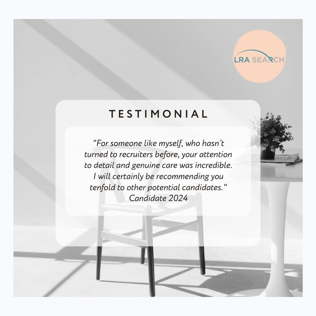 It is always lovely to get feedback on the services we offer. When looking for a recruiter, you want to ensure they can offer a service you can rely on. We hope these words are helpful for anyone seeking help finding their next role.⁠
⁠
#jobinterview