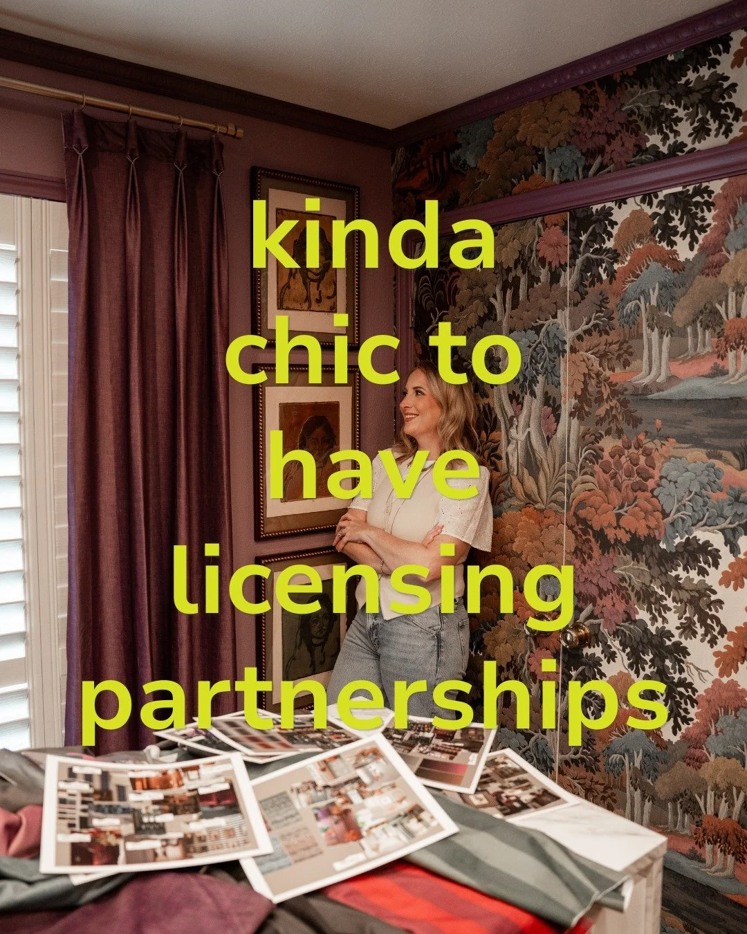 I could keep going...kinda chic to...

Kinda chic to have strong opinions about wallpaper.
Kinda chic to mix patterns that probably shouldn&rsquo;t work, but do.
Kinda chic to choose the weird vintage piece over the safe one.
Kinda chic to design a h