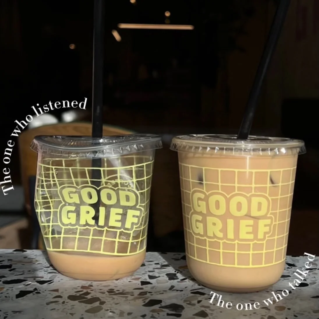 Saturday morning debrief🧋😏

#goodgriefcoffee #cafe #coffeeshop #catchup #girltalk