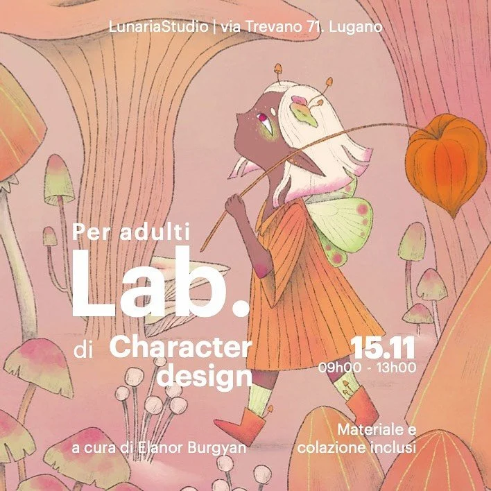 Lab. character design 
/ introduzione 
a cura di @elanorburgyan 

In questo Lab. avrai l&rsquo;opportunit&agrave; di scoprire e sperimentare le basi del disegno del personaggio, imparando le tecniche per creare figure accattivanti e ricche di persona