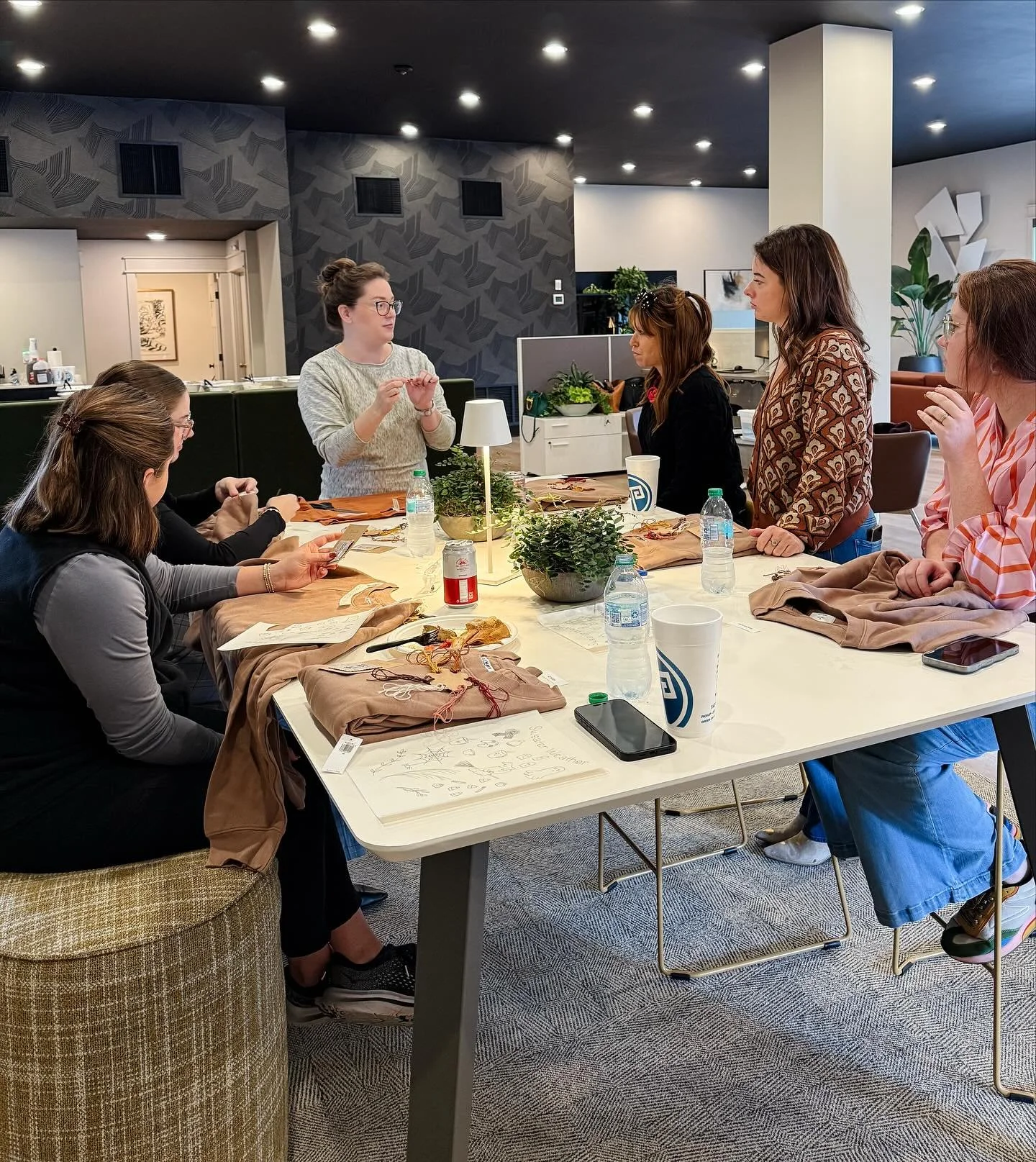 Stitching our way into sweater weather with IIDA Alabama + Mannington Commercial! 🍂🪡