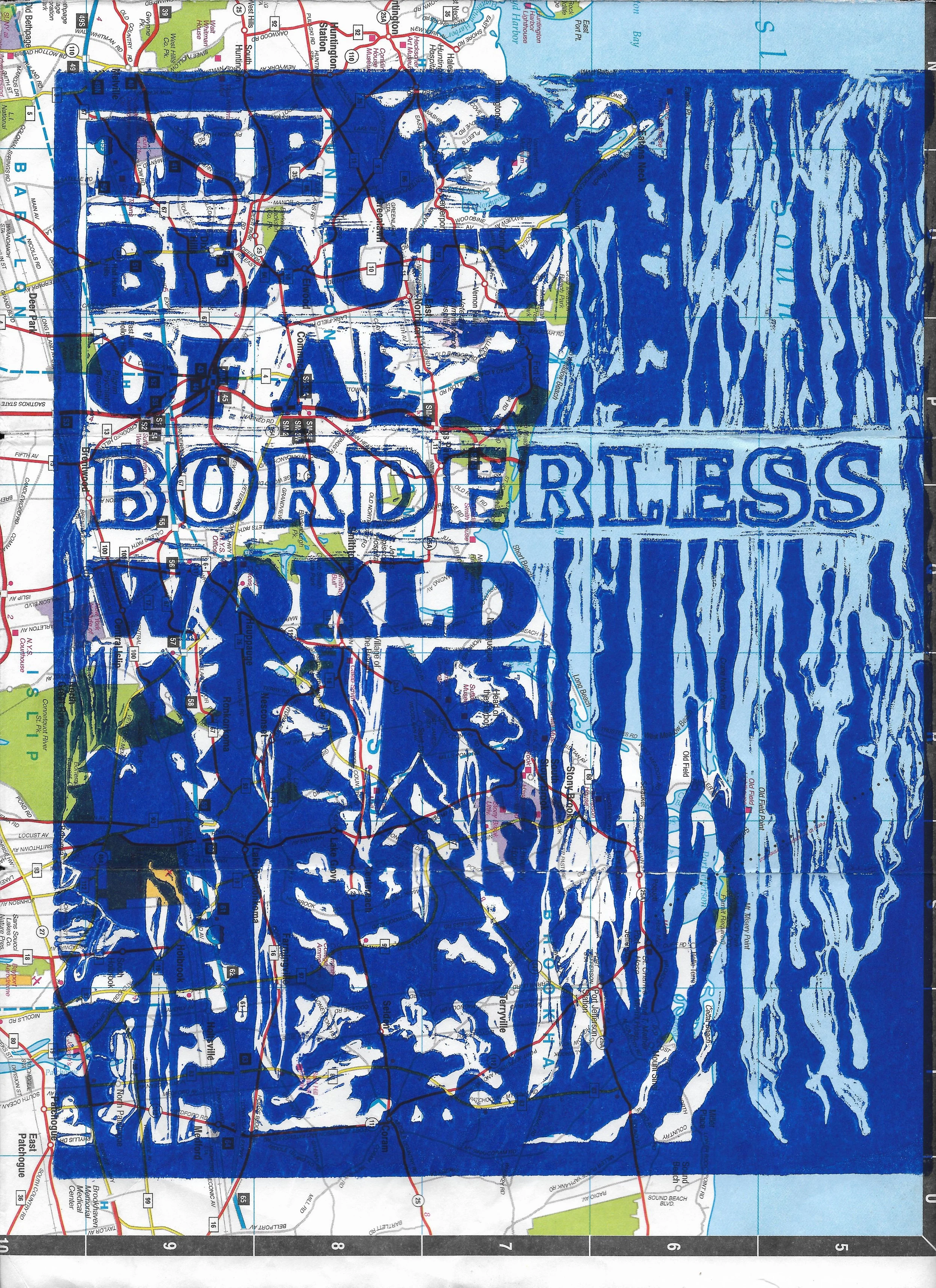 THE BEAUTY OF A BORDERLESS WORLD (August 2025) - made for Revolutionary Printmaking taught by Daniel Drennan ElAwar