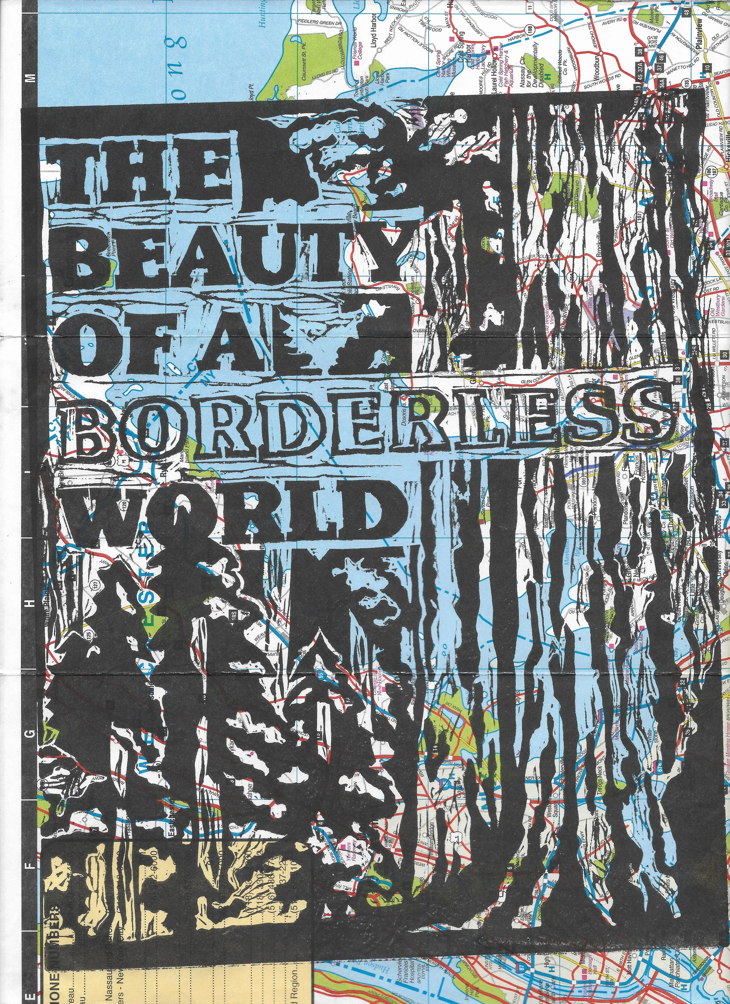 THE BEAUTY OF A BORDERLESS WORLD (August 2025) - made for Revolutionary Printmaking taught by Daniel Drennan ElAwar