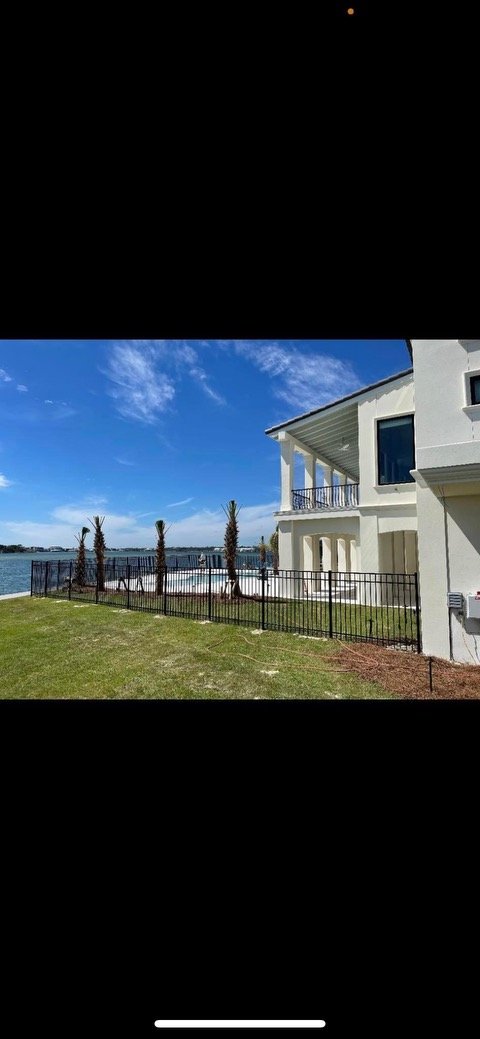Black Aluminum Fence installed in Orange Beach, AL