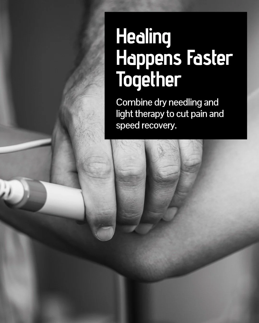 Combining advanced therapies like dry needling and light therapy can change your recovery path.

Dry needling targets tight muscles and trigger points to reduce pain and improve mobility. Light therapy boosts cellular energy, helping tissues heal fas