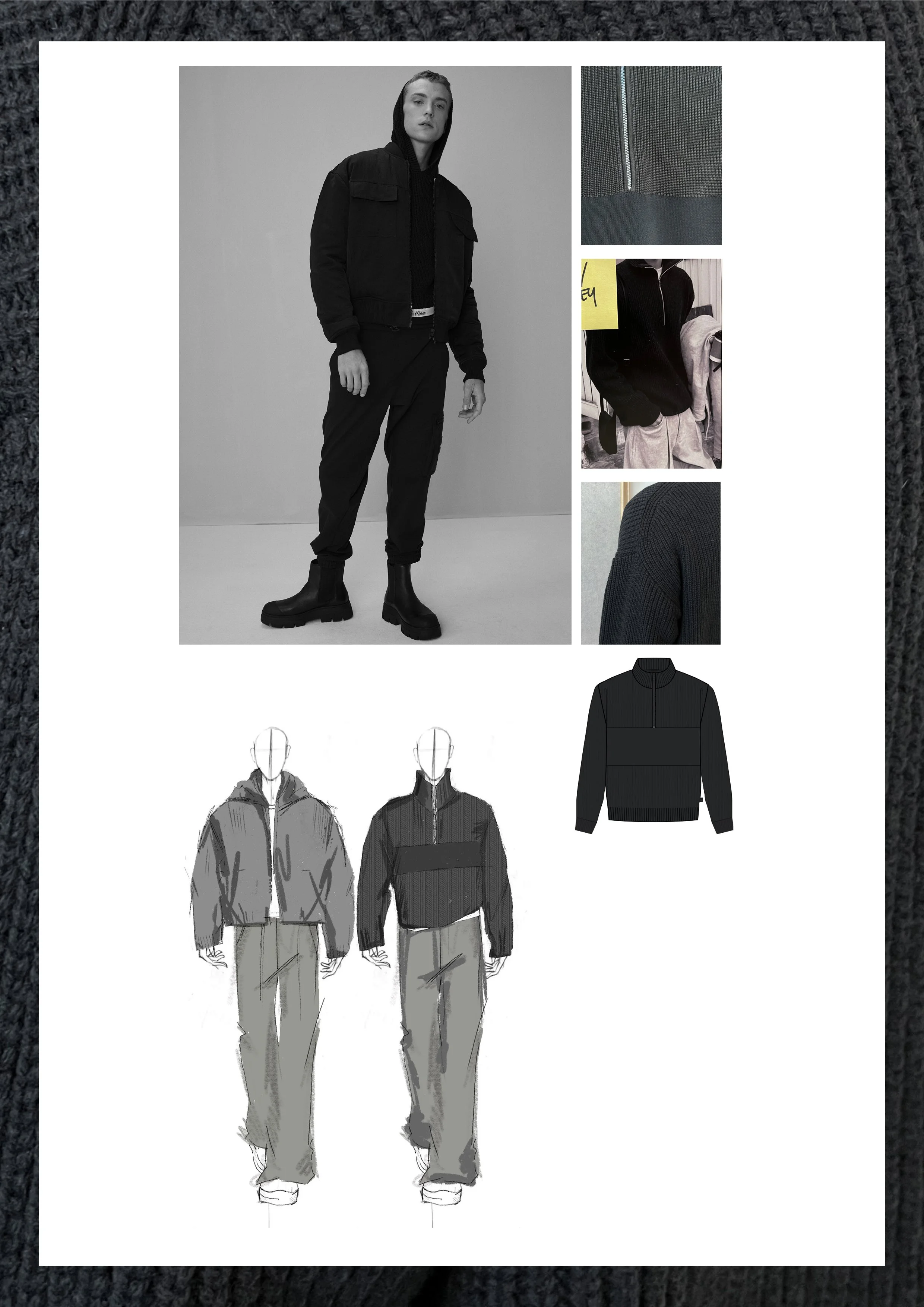 Calvin Klein men’s knitwear design