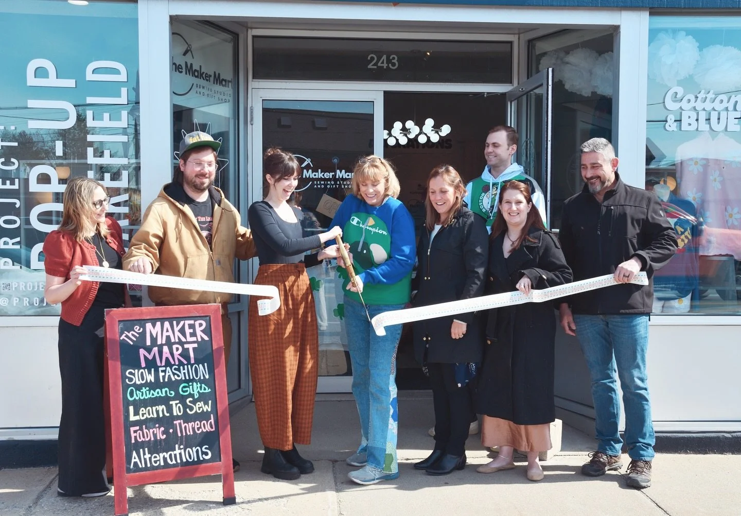 We had our ribbon cutting at 243 North Ave a couple of weeks ago! 

Being in this pop-up with @cottonandblueco has been such an amazing opportunity. We are having so much fun, and the fun isn&rsquo;t over yet! We have this space until the end of May 