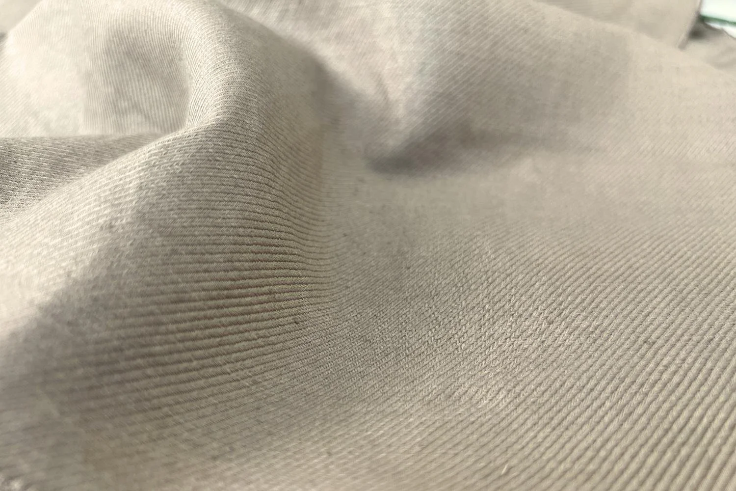 100% Linen Twill Deadstock in Taupe
