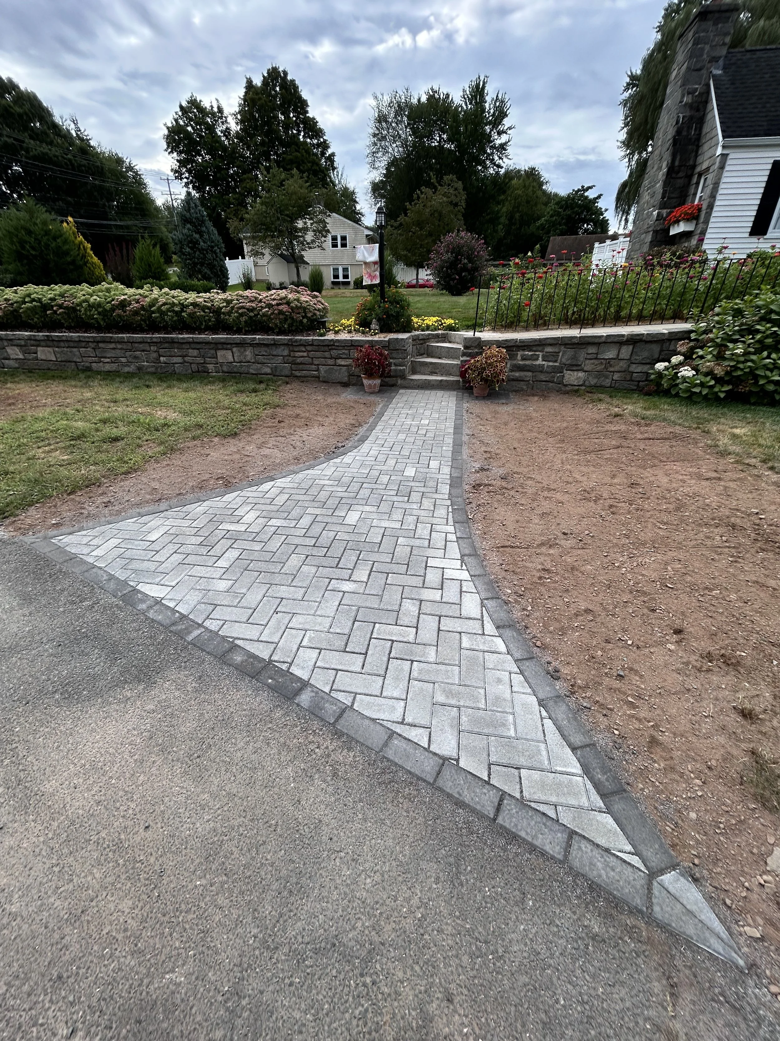 Cement Paver Walkway - Glastonbury 1