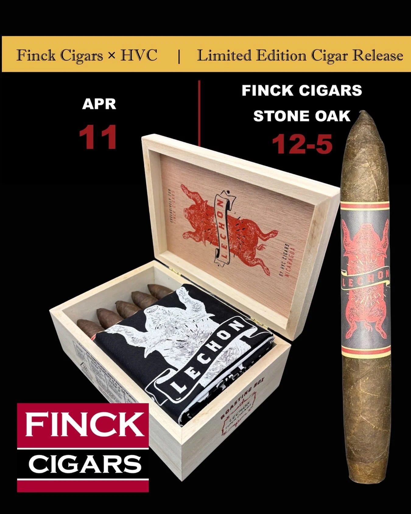 The HVC Pig Roast is back &mdash; and this year we&rsquo;re releasing something special.
 
Join us Saturday at Finck Cigars Stone Oak as we welcome Reinier Lorenzo and debut our newest Finck Cigars x HVC collaboration: Cerdo Gordo &mdash; the 2026 Le