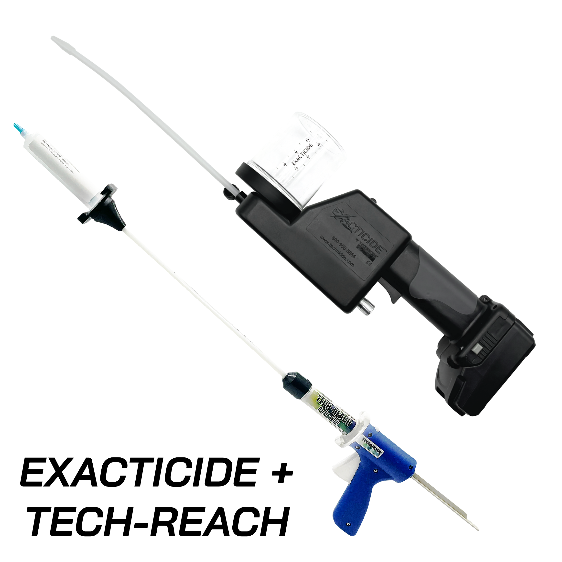Bundle Deal (5% Off): Exacticide Power Duster + Tech-Reach Bait Pro