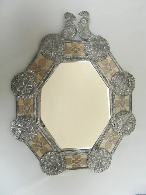 Tin Frame with Mirror