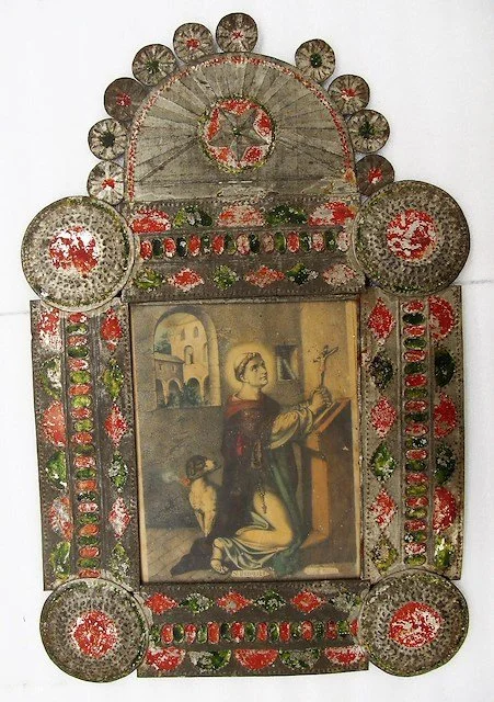 Tin Frame with Santo Domingo