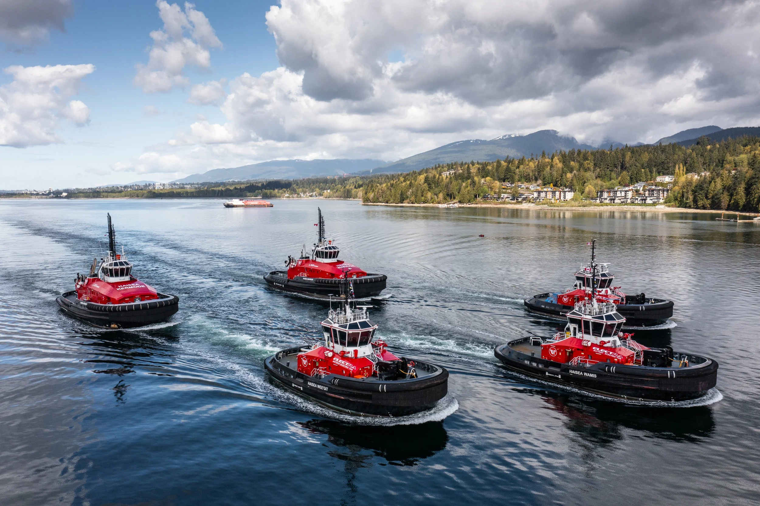  Drone photos of the HaiSea Fleet captured by Andrew Fyfe on April 28, 2024.    