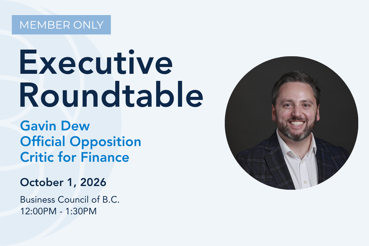Executive Roundtable: Gavin Dew, Official Opposition Critic for Finance