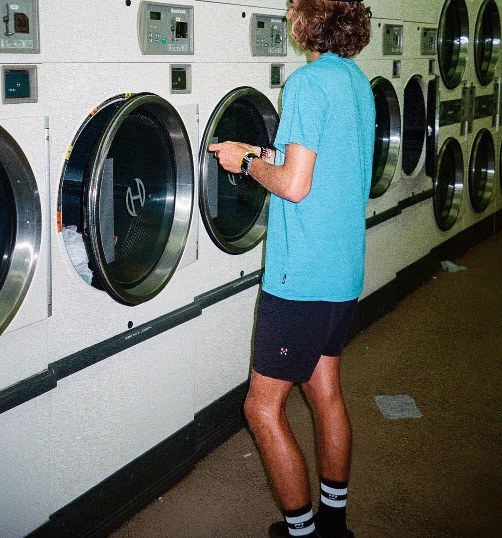 This is Sky at the laundromat in which we had to lug our laundry for a mile to get to - Wahiawa, Oahu - July 2019
