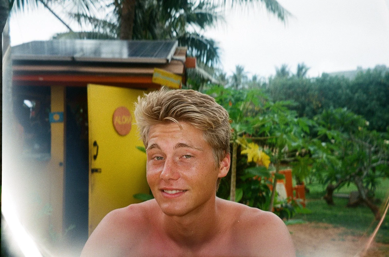 Jacob at the Sunrise Shack - North Shore of Oahu, July 2019