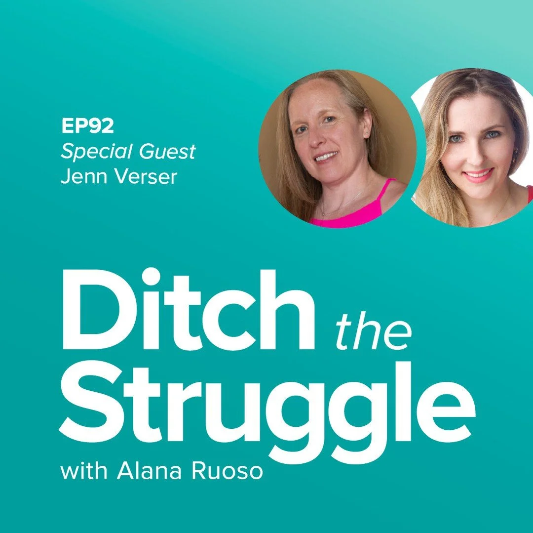 🚨NEW podcast interview alert! A brand new convo with @⁠
LINK IN BIO!⁠
⁠
EP92: Falling Apart &amp; Rebuilding Yourself After a Toxic Boss [Conversation with @jenn_verser, Life Coach]⁠
⁠
In this episode of Ditch the Struggle we dive into:⁠
✅ How Jenn 