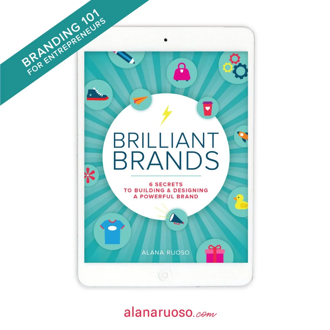 Link in bio - SHOP BRILLIANT BRANDS 📕⁠
⁠
Building a new brand and not sure where to start? START HERE ⚡️⁠
⁠
Get your branding questions answered in my ebook, Brilliant Brands: 6 Secrets to Building &amp; Designing a Powerful Brand.⁠
⁠
Folded into a 