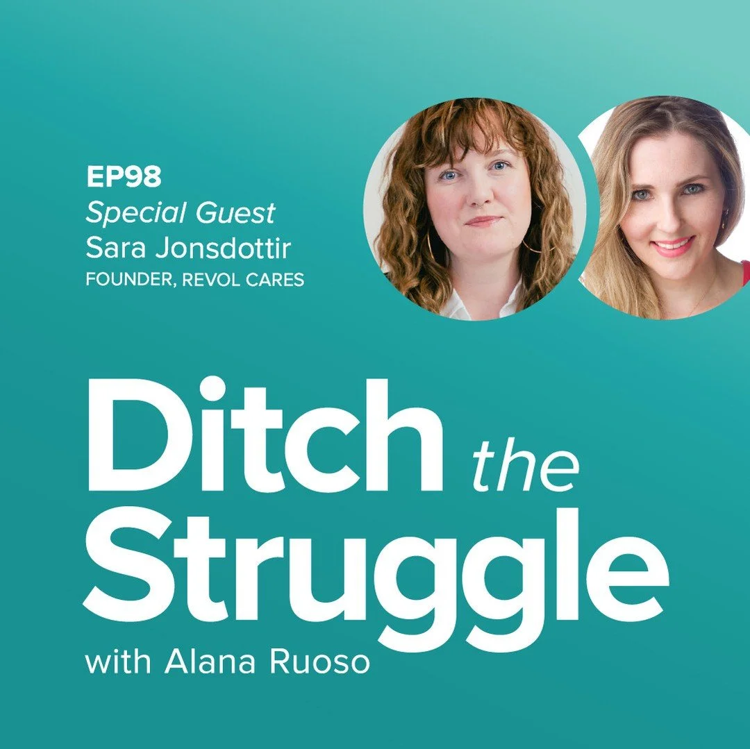 🚨NEW podcast interview alert! A brand new convo with @revolcares ❤️ 
LINK IN BIO!⁠
⁠
EP98: Quitting Lululemon &amp; Building an Underwear Revolution [Conversation with Sara Jonsdottir, Founder Revol Cares]⁠
⁠
In this episode of Ditch the Struggle we