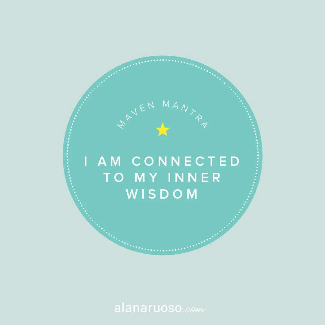 ⭐ Maven Mantra ⭐ Let&rsquo;s begin the day with words that affirm our potential and build a positive mindset. To your brave success!⁠
⁠
I am connected to my inner wisdom ❤️ Don't ignore your intuition--lean into it for clarity, grounding and confiden